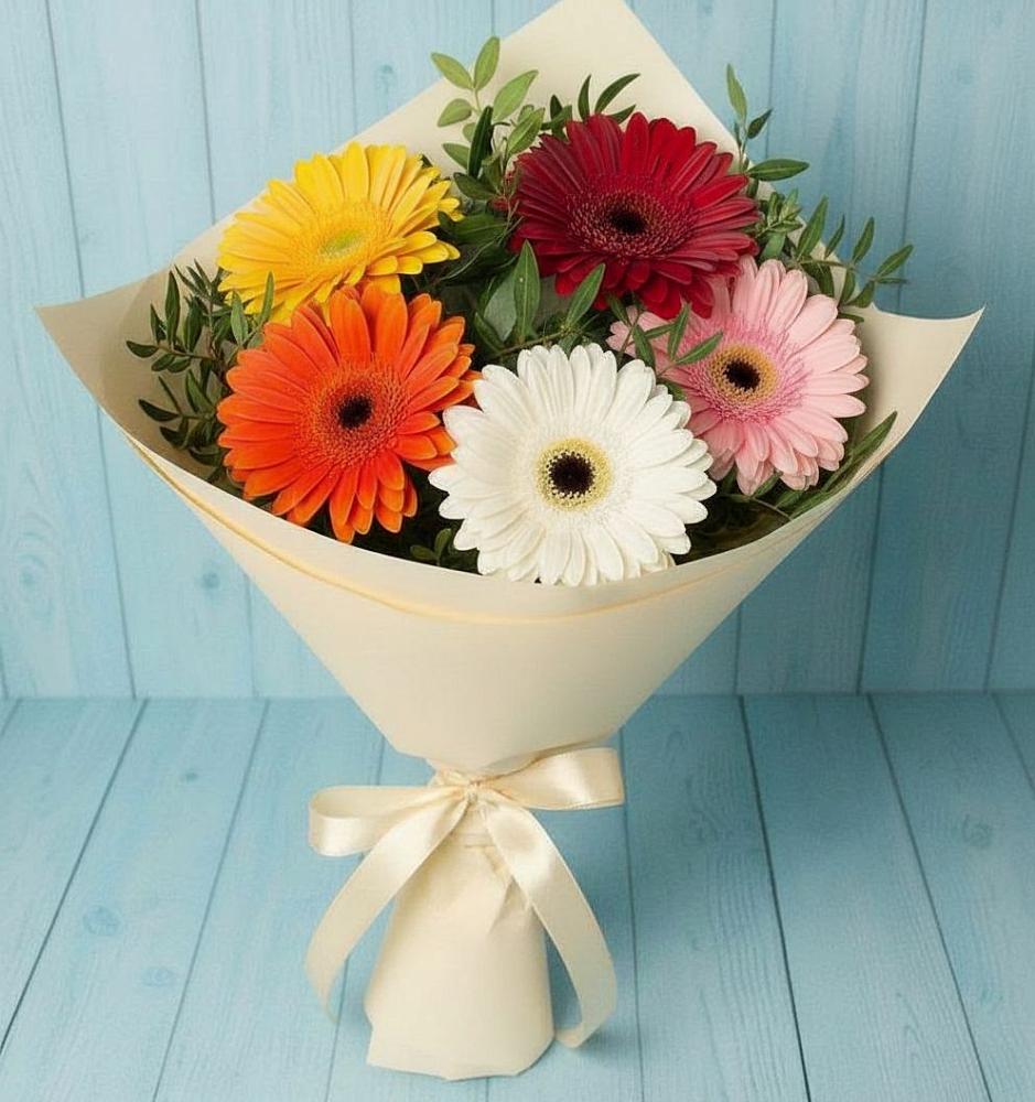 Букет цветов из: Герберы в Ветлуге