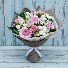 Букет цветов из:  Герберы, Альстромерии и Хризантемы #REPLACE_PRED# Ветлуге