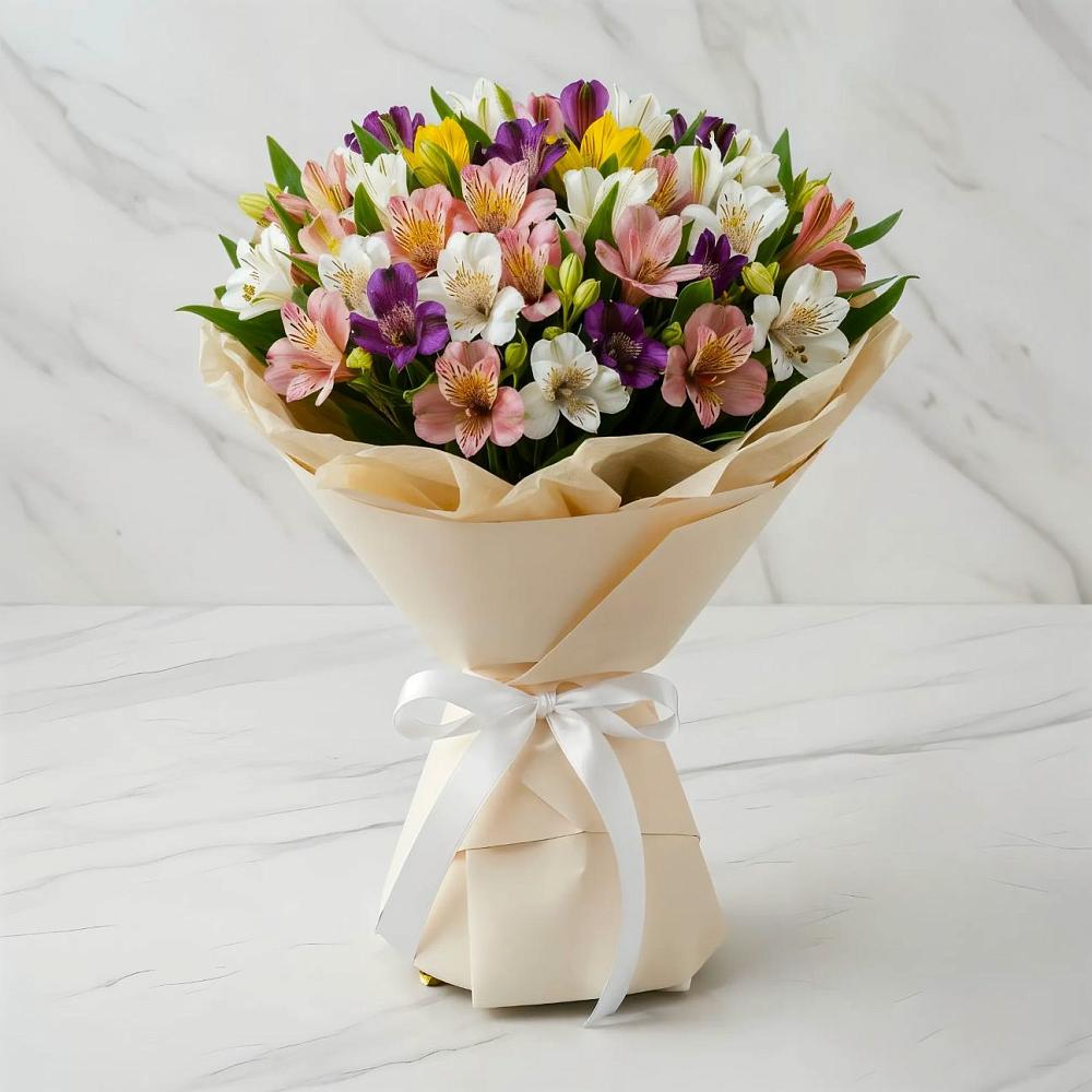 Букет цветов из: Альстромерии в Ветлуге