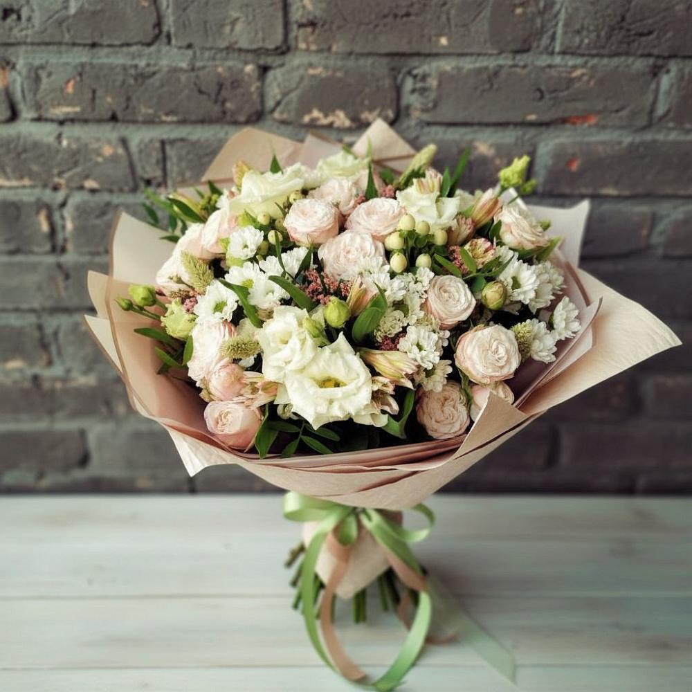 Букет цветов из: Альстромерии, Розы и Хризантемы в Ветлуге