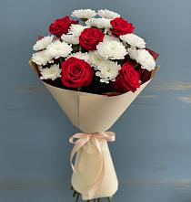 Букет цветов из:  Розы и Хризантемы в Ветлуге