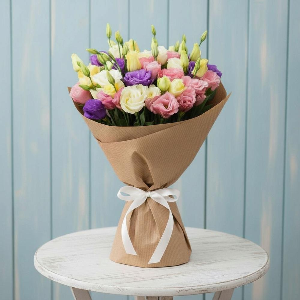 Букет цветов из: Лизиантусы в Ветлуге