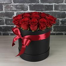 Цветочная композиция из Розы в шляпной коробке в Ветлуге