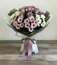 Букет цветов из:  Хризантемы и Розы в Ветлуге