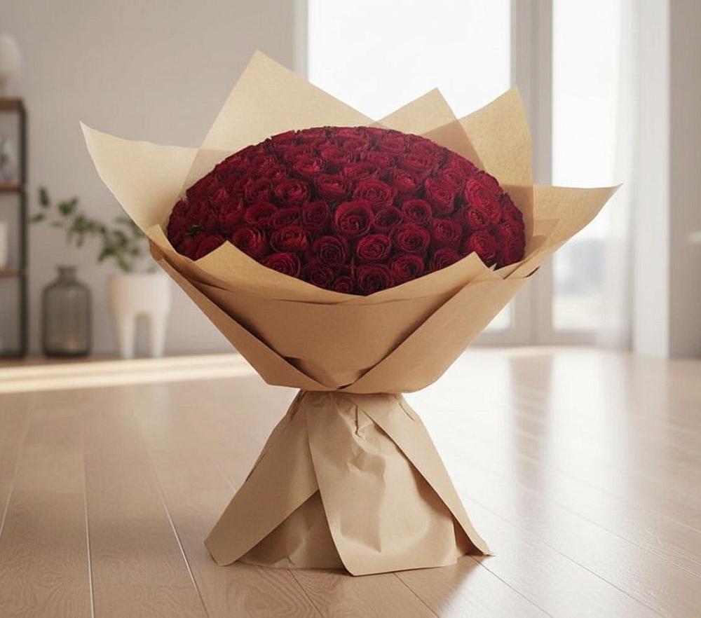 Букет 101 Красная роза в Ветлуге