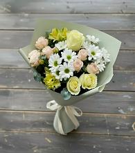 Букет цветов из:  Альстромерии, Розы и Хризантемы в Ветлуге