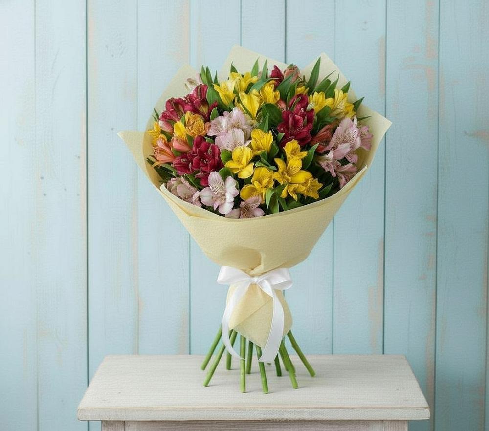 Букет цветов из: Альстромерии в Ветлуге