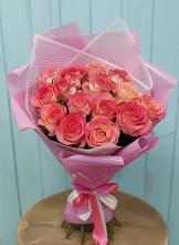 Букет 15 Розовых роз Равель в Ветлуге