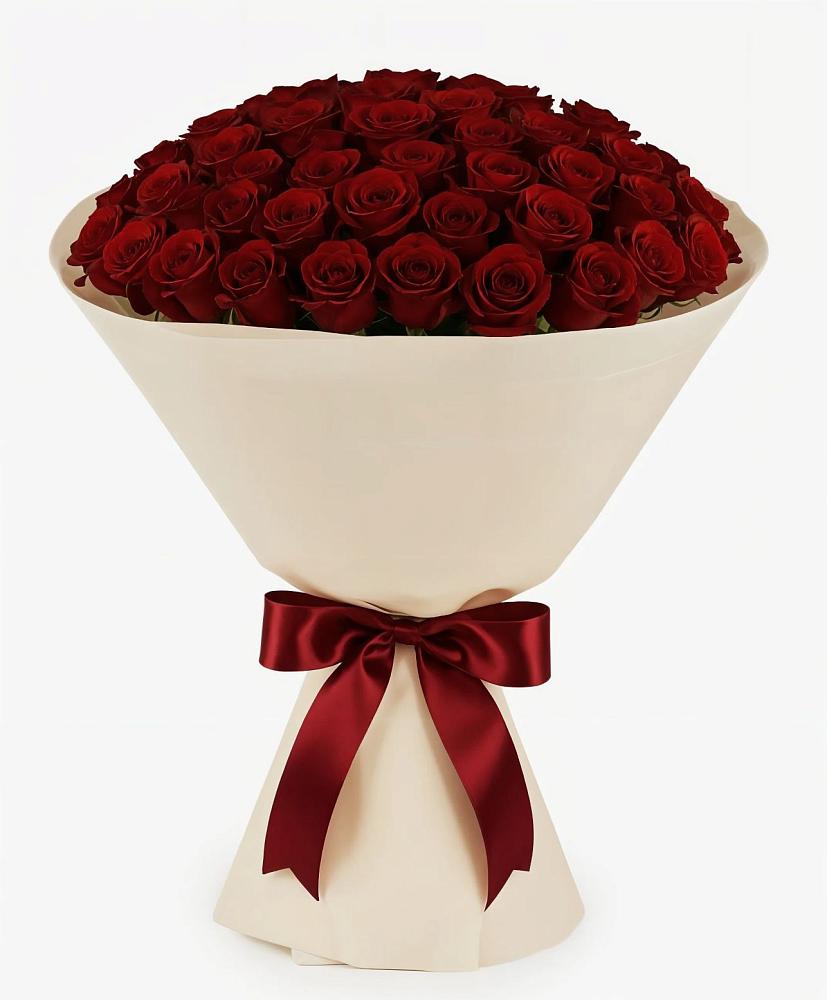 Букет 101 Бордовая роза Блэк Бакарра в Ветлуге