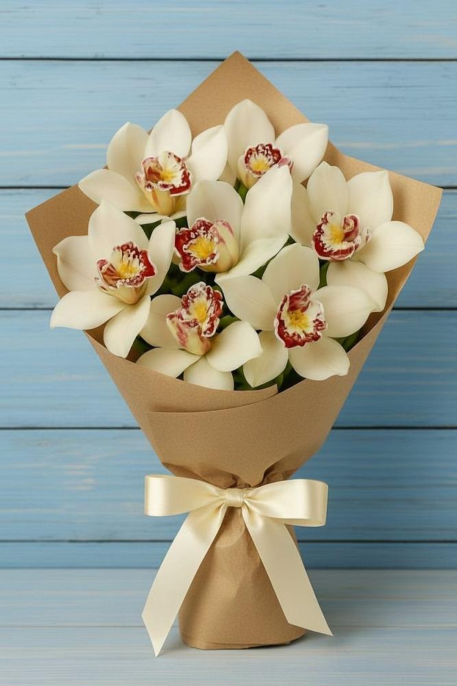 Букет цветов из: Орхидеи и Розы в Ветлуге