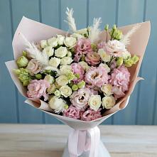 Букет цветов из:  Альстромерии и Розы в Ветлуге