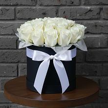 Цветочная композиция из Розы в шляпной коробке в Ветлуге